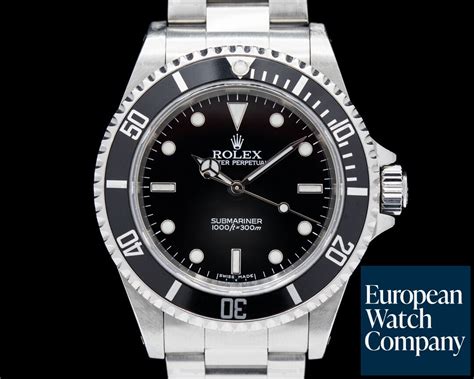 rolex submariner 14060 no date lug to lug|rolex submariner price guide.